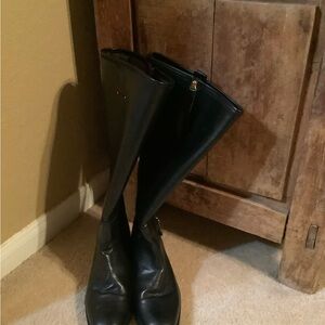 Black Leather  Boots